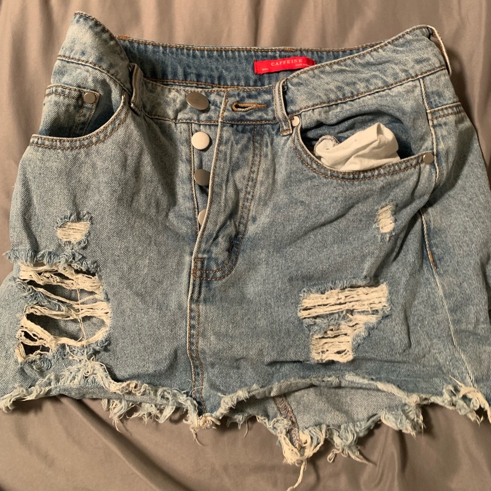 Caffeine Jean skirt size Small